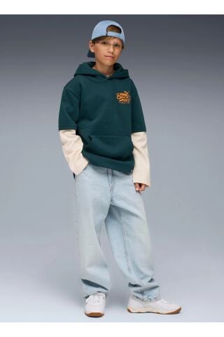 PUMA MID90s Layered Hoodie ÇOCUK SWEATSHIRT 68847375