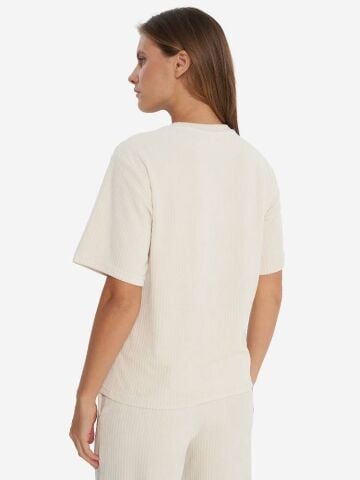 PUMA ESS ELEVATED Velour Tee KADIN T-SHIRT 68810687