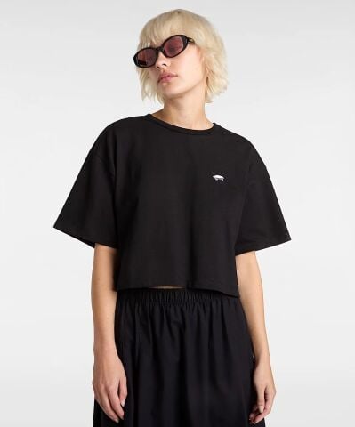 VANS W SALTON RELAX CROP SS KADIN T-SHIRT VN000P5QBLK1