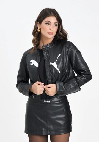 PUMA Pleather Racer Jacket KADIN CEKET 63217001