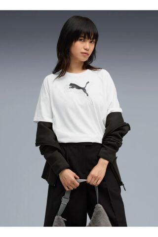 PUMA EVOSTRIPE Graphic Tee KADIN T-SHIRT 68813902