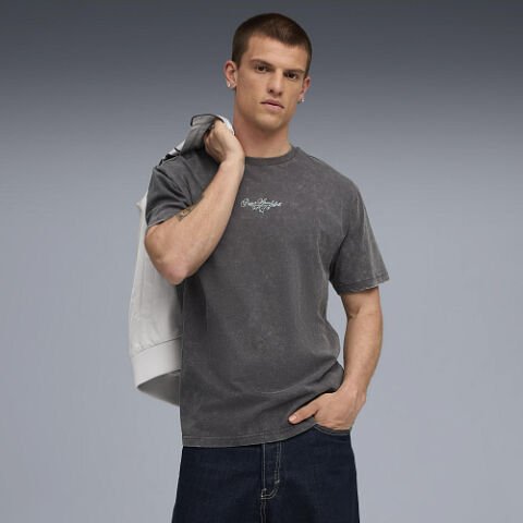 PUMA GRAPHIC Relaxed Washed Tee ERKEK T-SHIRT 63211944